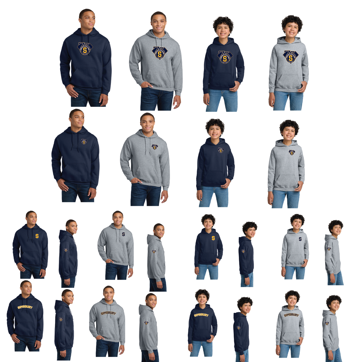 SLL: Gildan Hoody 18500/18500B (Choose Logo Design)