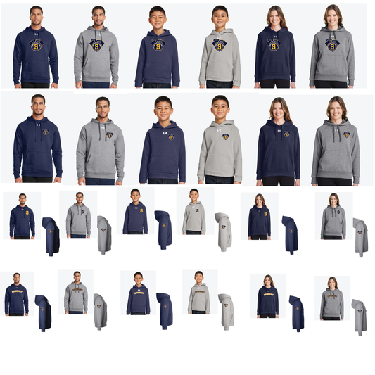 SLL: UA Rival Hoody 1379757/1379792 (Choose Logo Design)