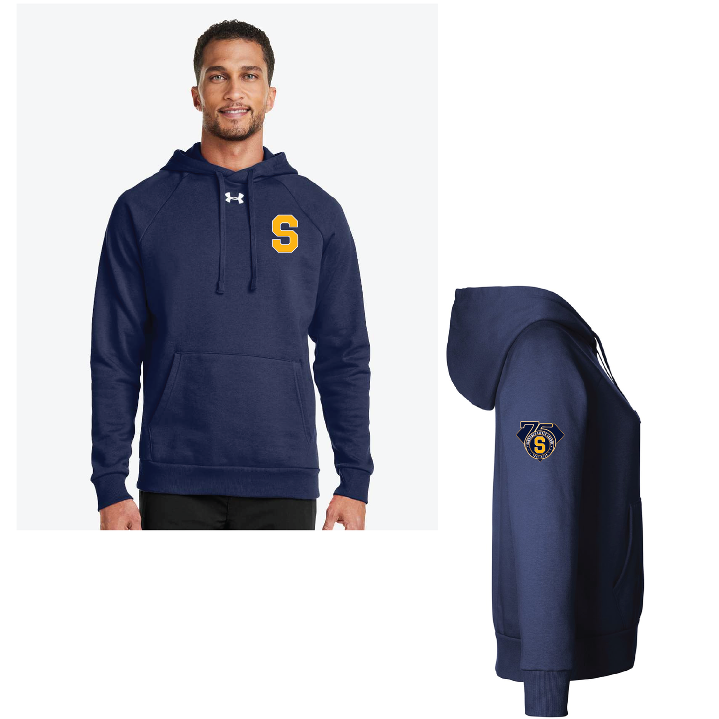 SLL: UA Rival Hoody 1379757/1379792 (Choose Logo Design)