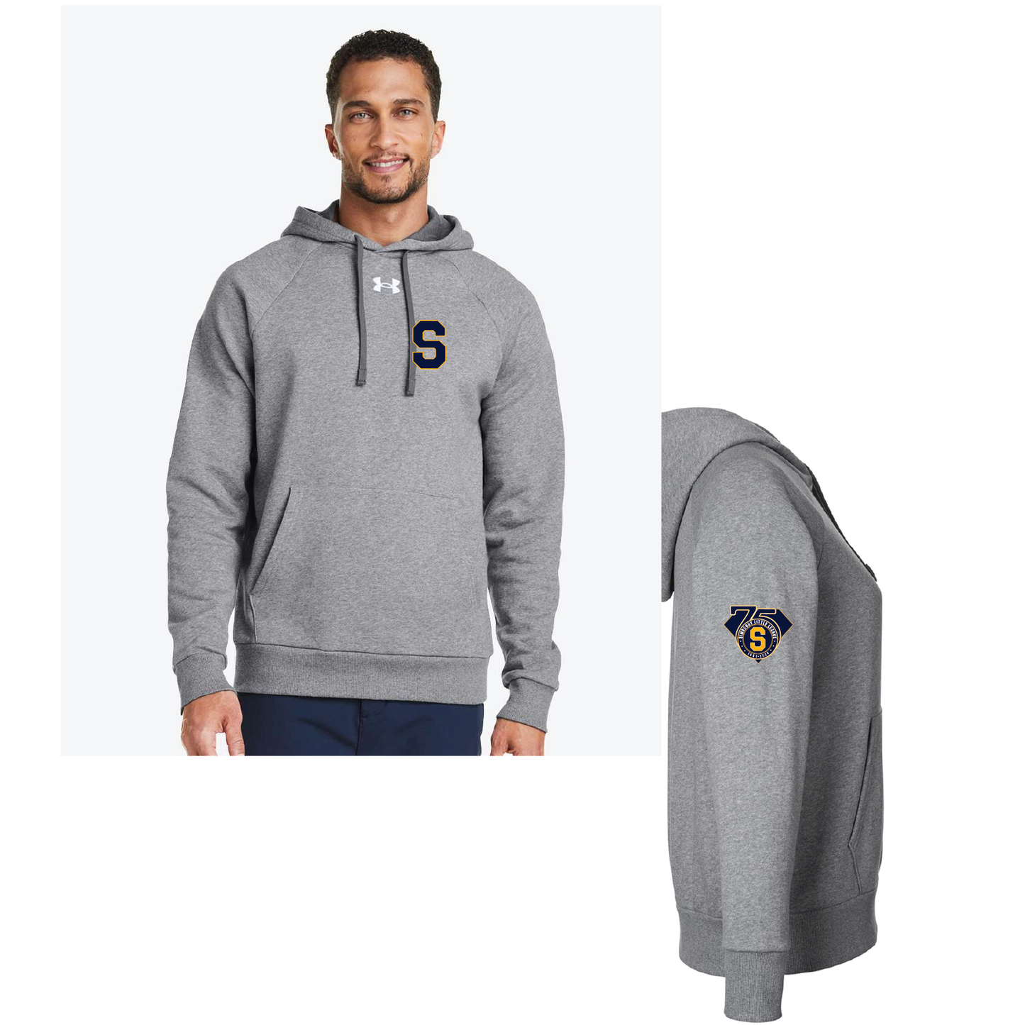 SLL: UA Rival Hoody 1379757/1379792 (Choose Logo Design)