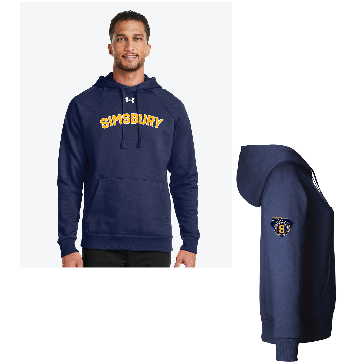 SLL: UA Rival Hoody 1379757/1379792 (Choose Logo Design)