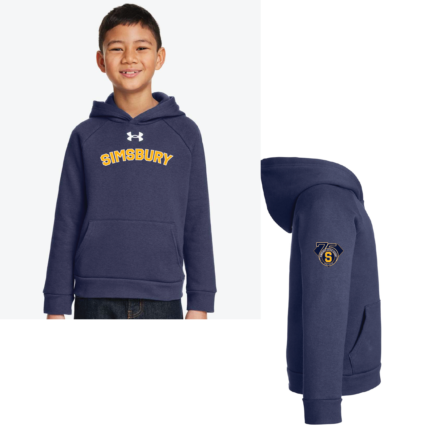 SLL: UA Rival Hoody 1379757/1379792 (Choose Logo Design)