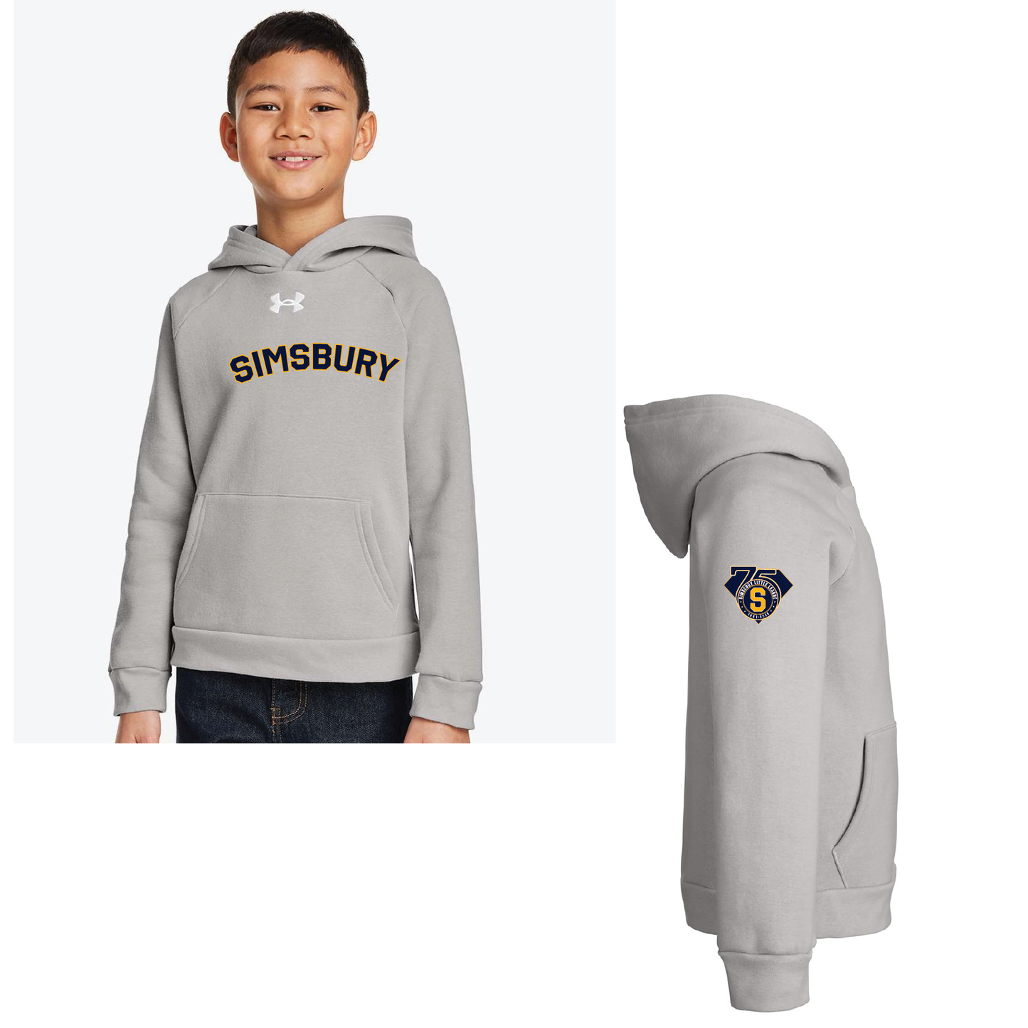 SLL: UA Rival Hoody 1379757/1379792 (Choose Logo Design)