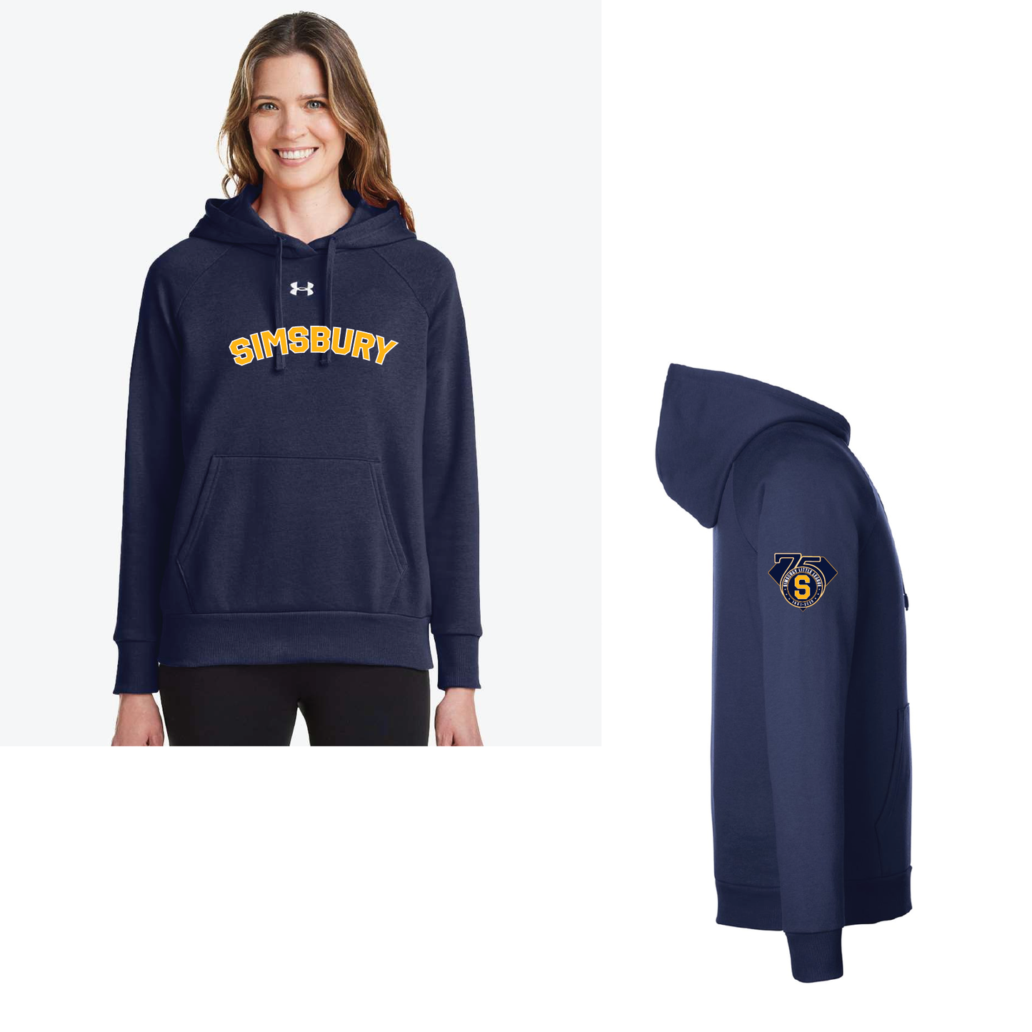 SLL: UA Rival Hoody 1379757/1379792 (Choose Logo Design)