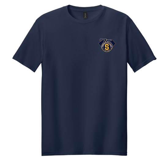 SLL: Gildan Softstyle® T-Shirt. 75TH ANNIV. LEFT CHEST