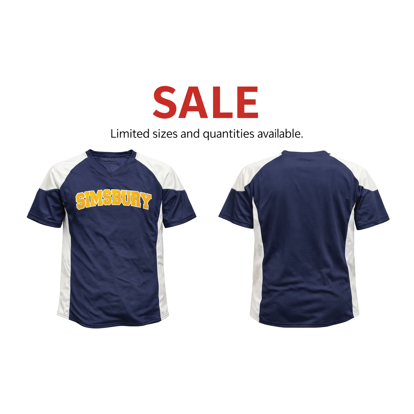 SALE: Simsbury Girls Jersey Navy/White