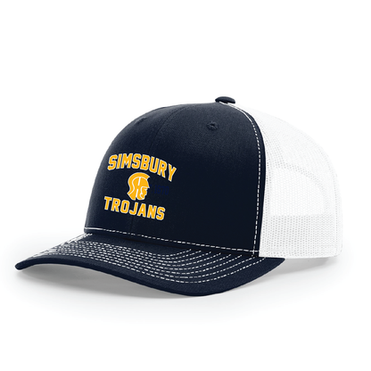 Hat: Trucker Snapback Simsbury Trojans