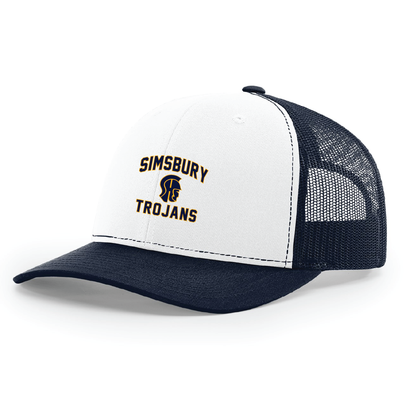 Hat: Trucker Snapback Simsbury Trojans