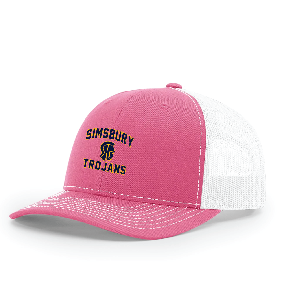 Hat: Trucker Snapback Simsbury Trojans