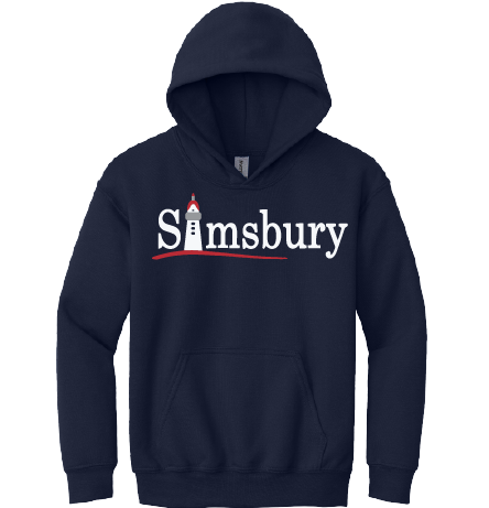 Hooded Sweatshirt Gildan 50/50: Simsbury Tower