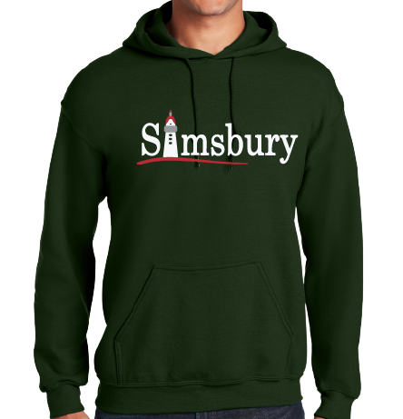 Hooded Sweatshirt Gildan 50/50: Simsbury Tower