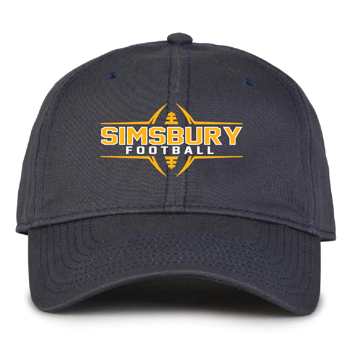 Hat: OSFA Simsbury Football Garment Washed Twill