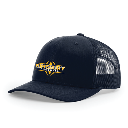 Hat: Trucker Snapback Simsbury Football