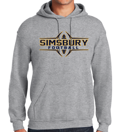 Hooded Sweatshirt Gildan 50/50:  Simsbury Football 2024