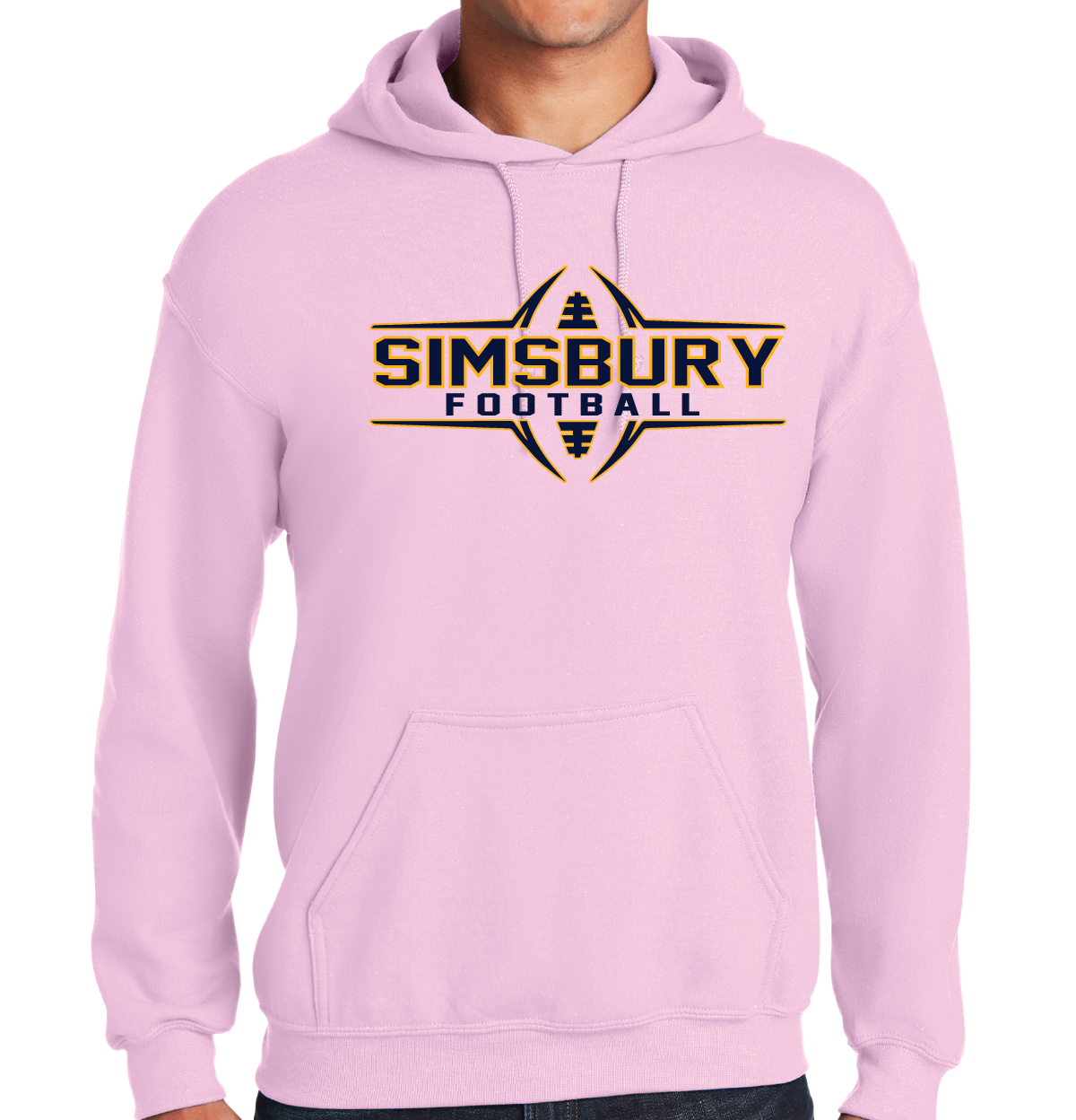 Hooded Sweatshirt Gildan 50/50:  Simsbury Football 2024