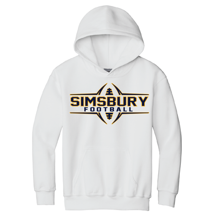 Hooded Sweatshirt Gildan 50/50:  Simsbury Football 2024