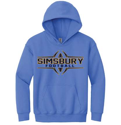 Hooded Sweatshirt Gildan 50/50:  Simsbury Football 2024