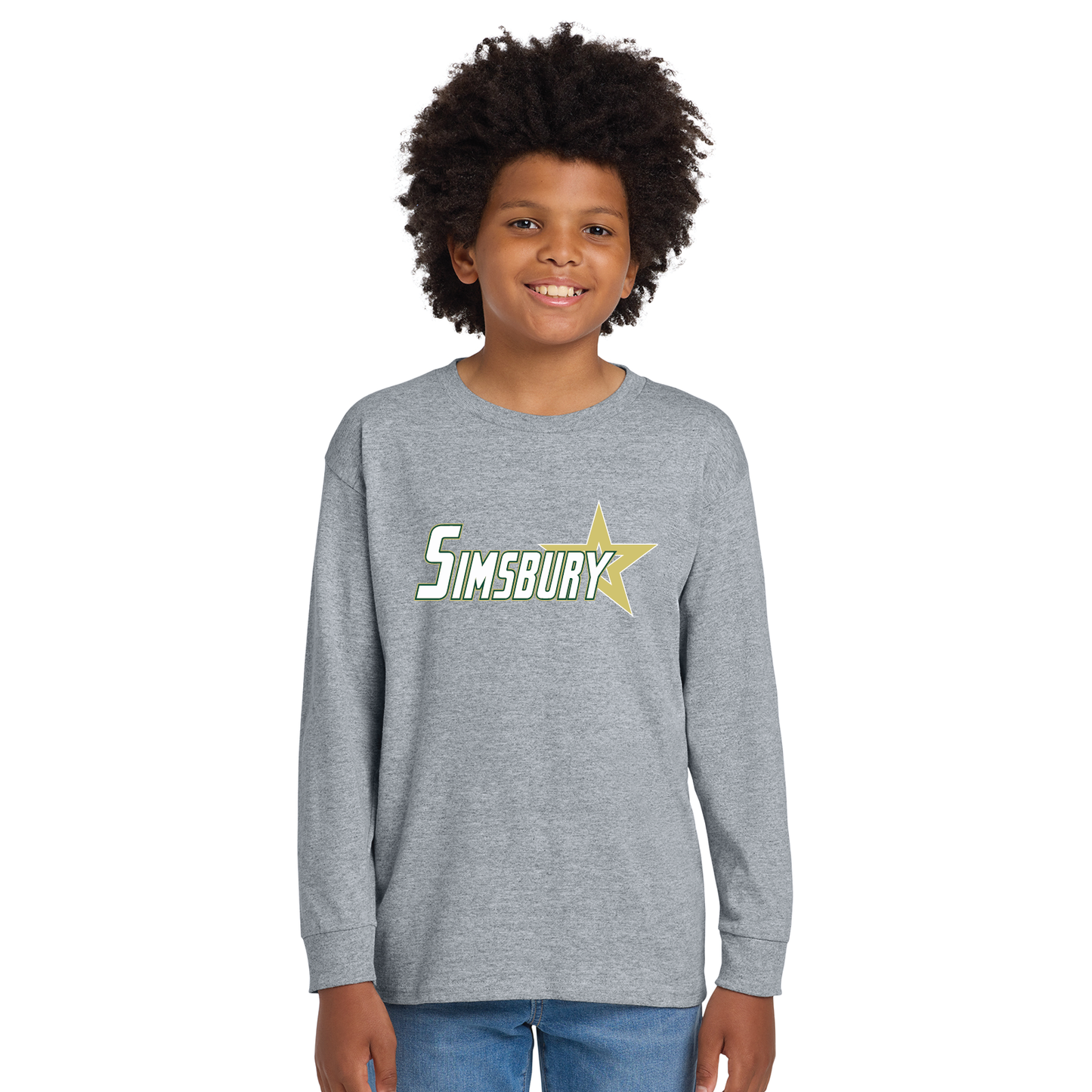 Simsbury Legion: Youth 100% Cotton Long Sleeve T-Shirt. 5400B