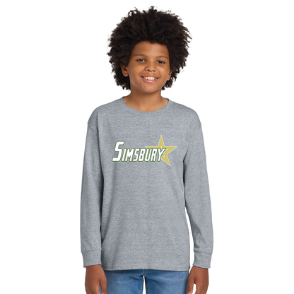 Simsbury Legion: Youth 100% Cotton Long Sleeve T-Shirt. 5400B