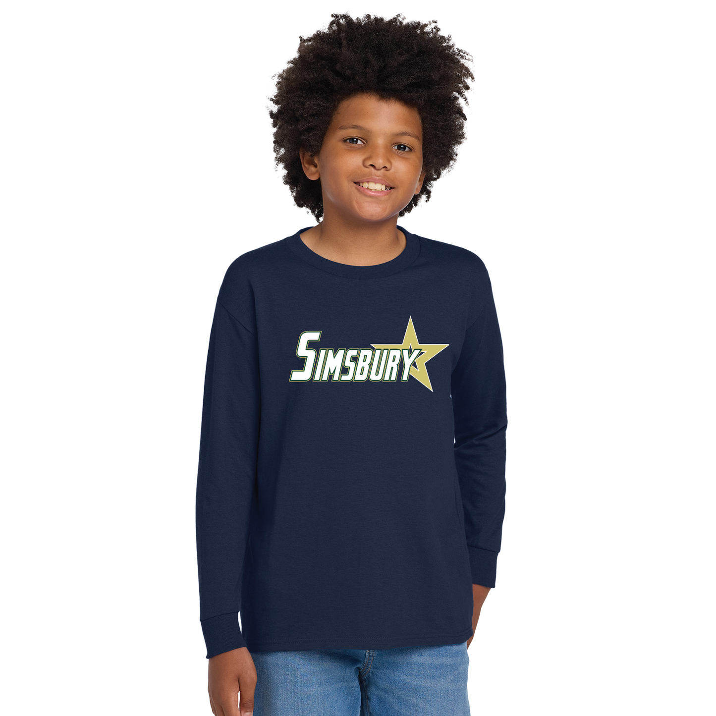 Simsbury Legion: Youth 100% Cotton Long Sleeve T-Shirt. 5400B