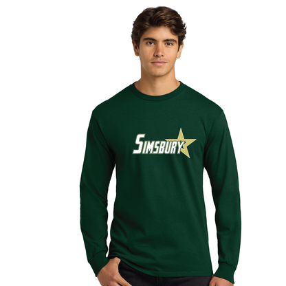 Simsbury Legion: Adult 100% Cotton Long Sleeve T-Shirt. 5400