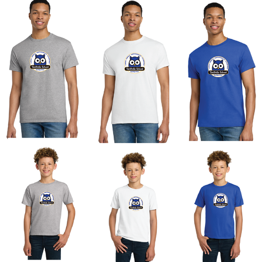 Tariffville School: T-Shirt Owl Logo Youth & Adult Sizes