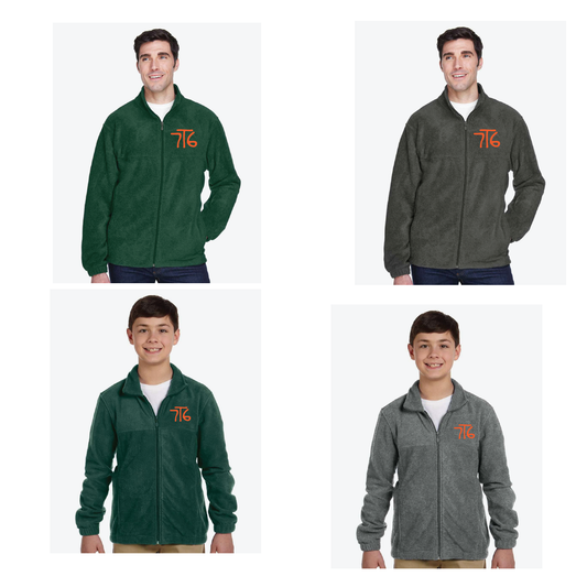 Troop 76 Girls: Adult & Youth Harriton Full-Zip Fleece - M990/M990Y