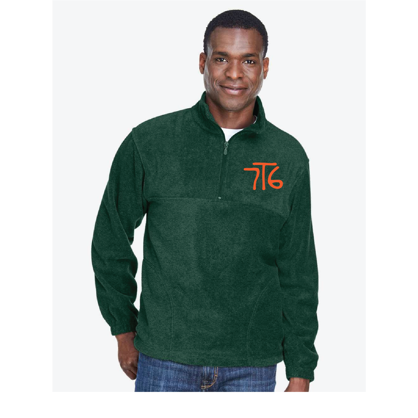 Troop 76 Girls: Harriton - Men's Fleece Quarter-Zip Pullover - M980