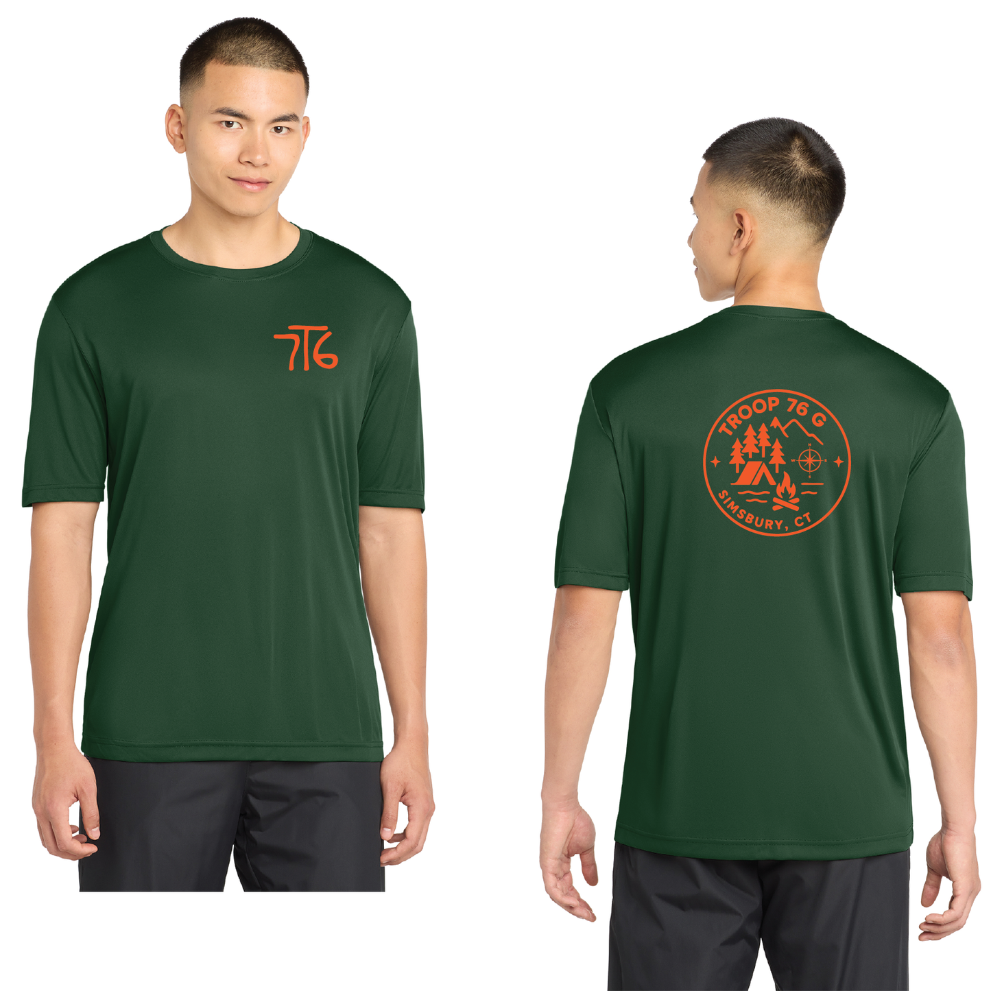 Troop 76 Girls: Performance T Shirt Adult ST350