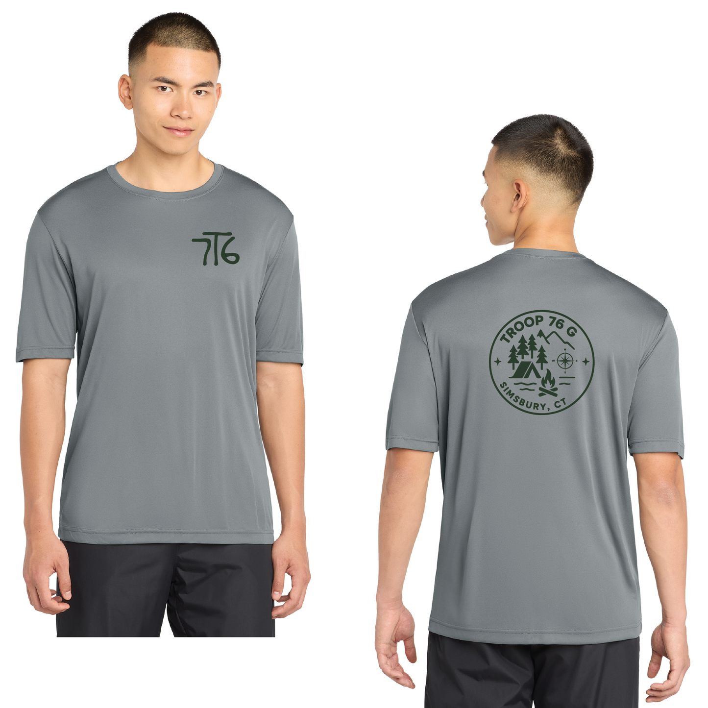 Troop 76 Girls: Performance T Shirt Adult ST350