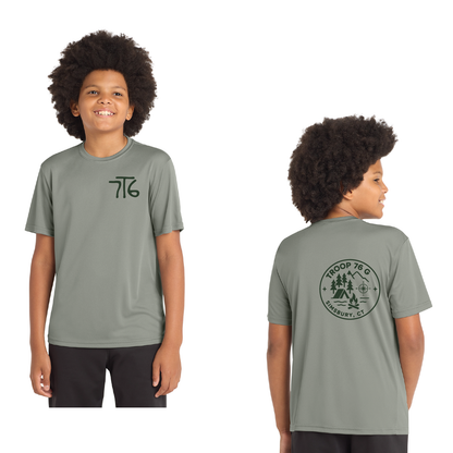 Troop 76 Girls: Performance T Shirt Youth YST350