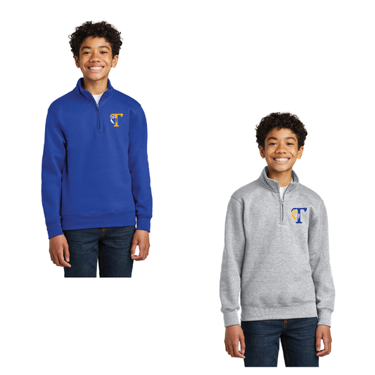 Tariffville School: 1/4 Zip Sweatshirt Youth