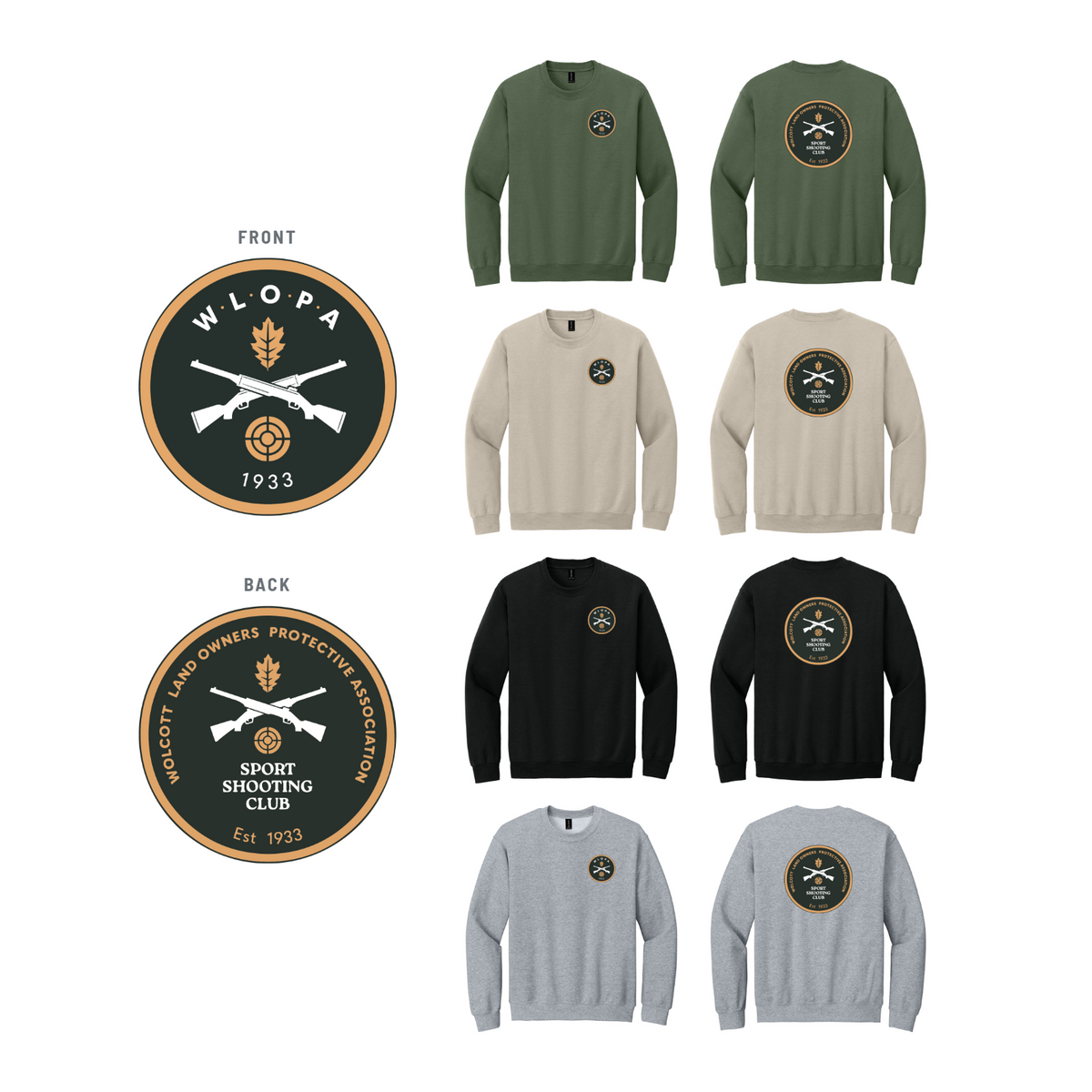 WLOPA Gun Club: 18000 Gildan Heavy Blend Crewneck Sweatshirt