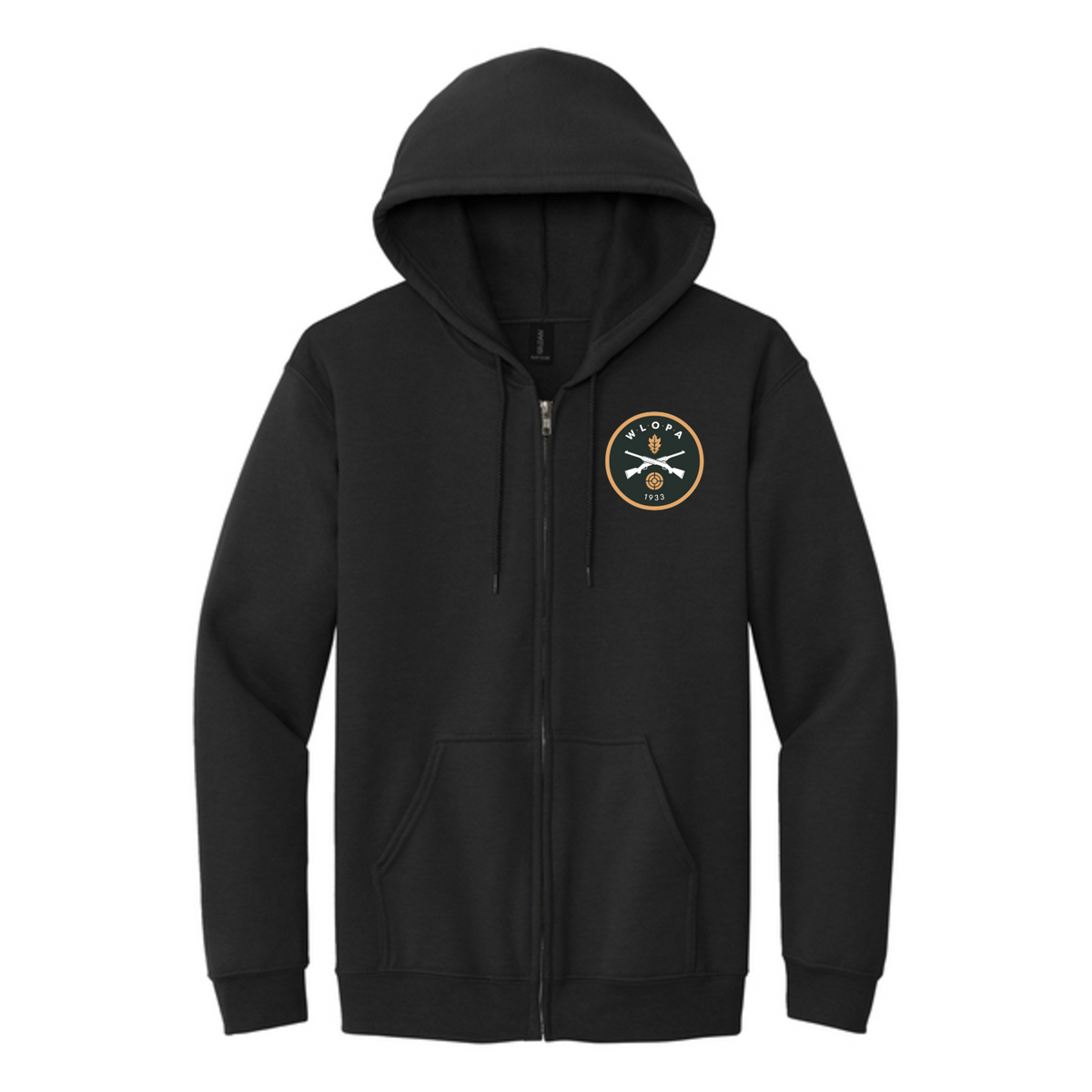 WLOPA Gun Club: 18600 Gildan Heavy Blend Full-Zip Hooded Sweatshirt