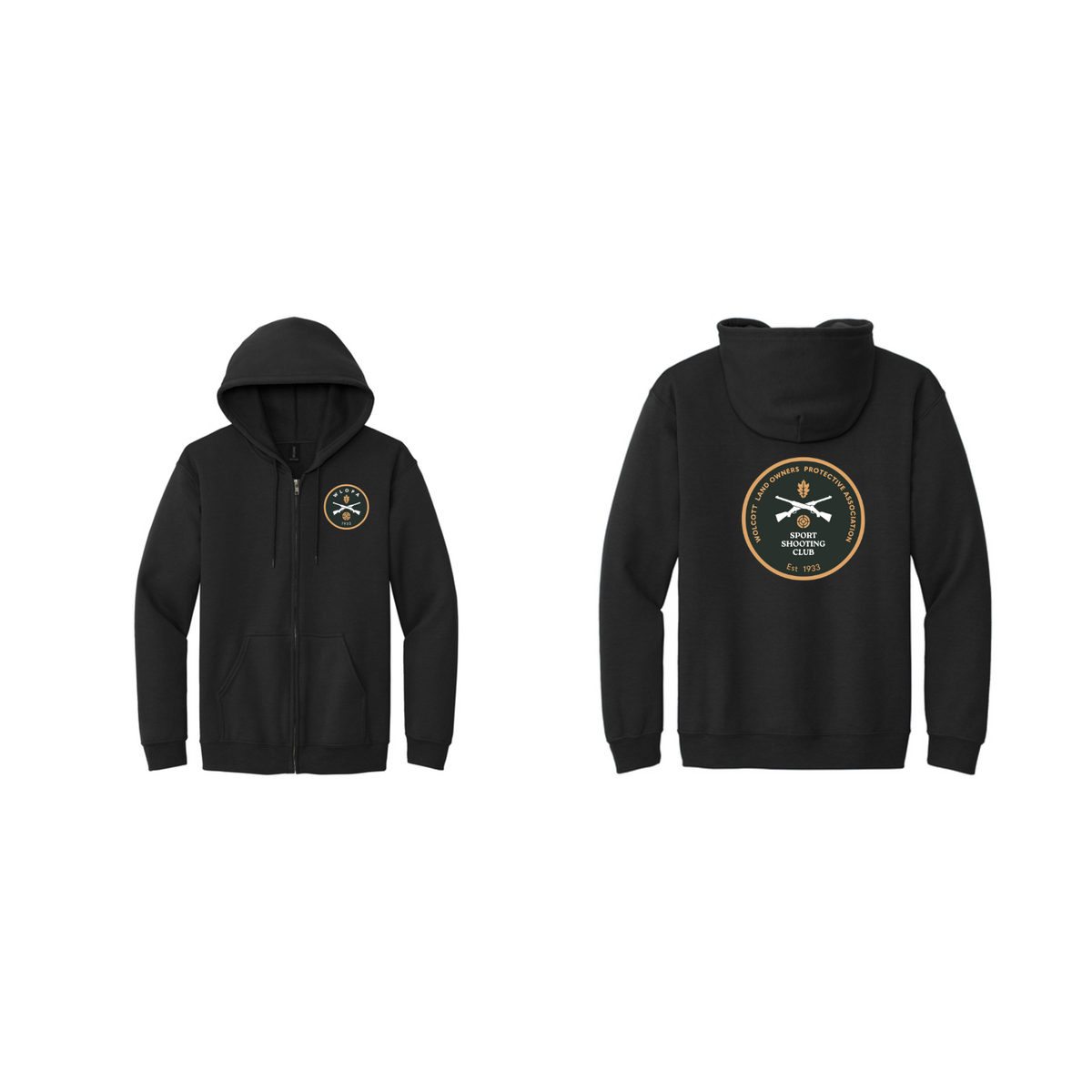 WLOPA Gun Club: 18600 Gildan Heavy Blend Full-Zip Hooded Sweatshirt