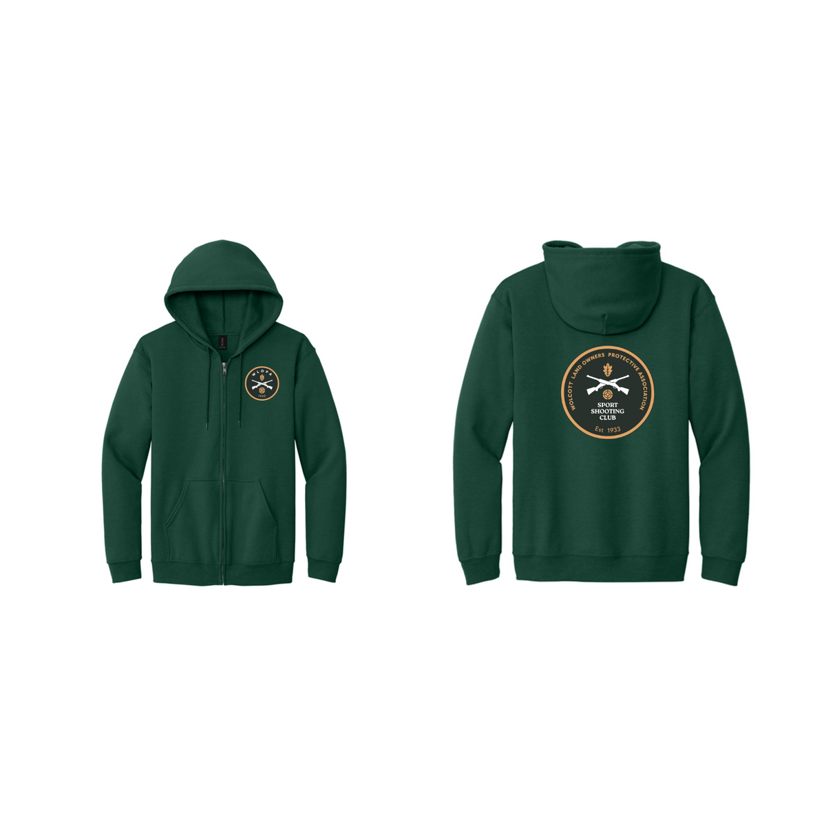 WLOPA Gun Club: 18600 Gildan Heavy Blend Full-Zip Hooded Sweatshirt