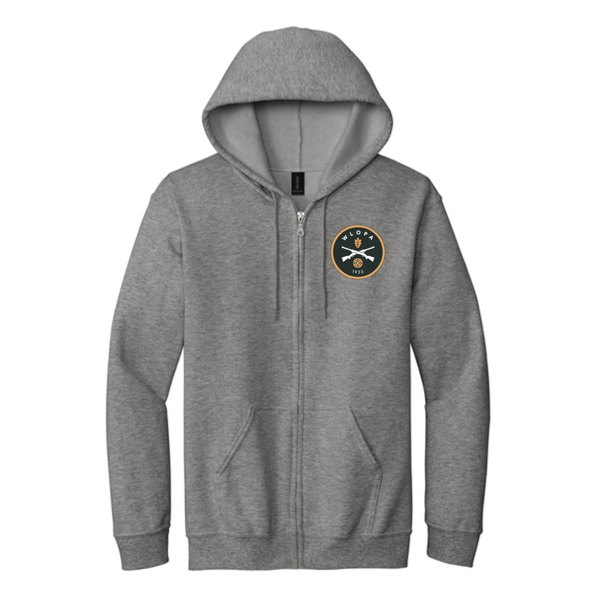 WLOPA Gun Club: 18600 Gildan Heavy Blend Full-Zip Hooded Sweatshirt