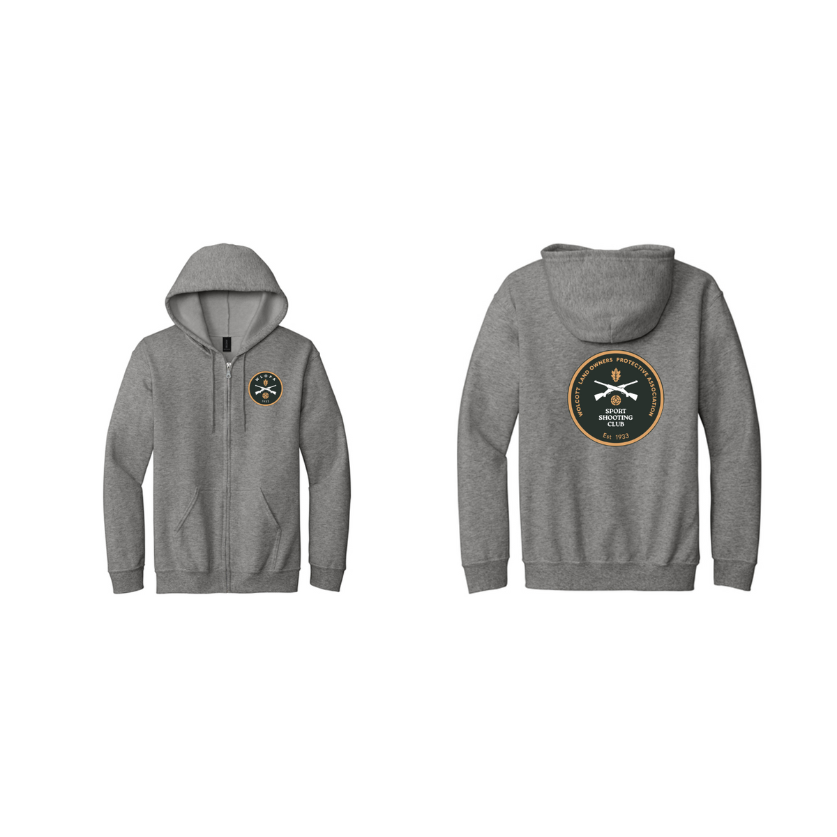 WLOPA Gun Club: 18600 Gildan Heavy Blend Full-Zip Hooded Sweatshirt