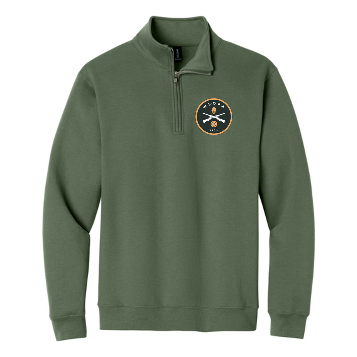 WLOPA Gun Club: 18810 Gildan Heavy Blend 1/4-Zip Sweatshirt
