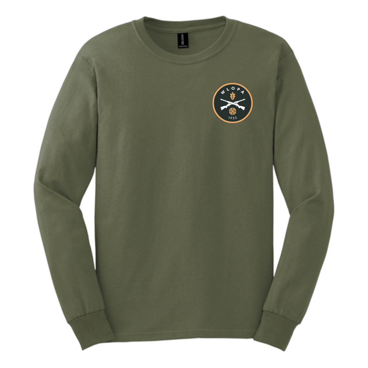 WLOPA Gun Club: G2400 Gildan Ultra Cotton 100% US Cotton Long Sleeve T-Shirt