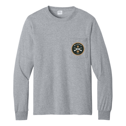 WLOPA Gun Club:  PC61LSP Port & Co® Long Sleeve Essential Pocket Tee.