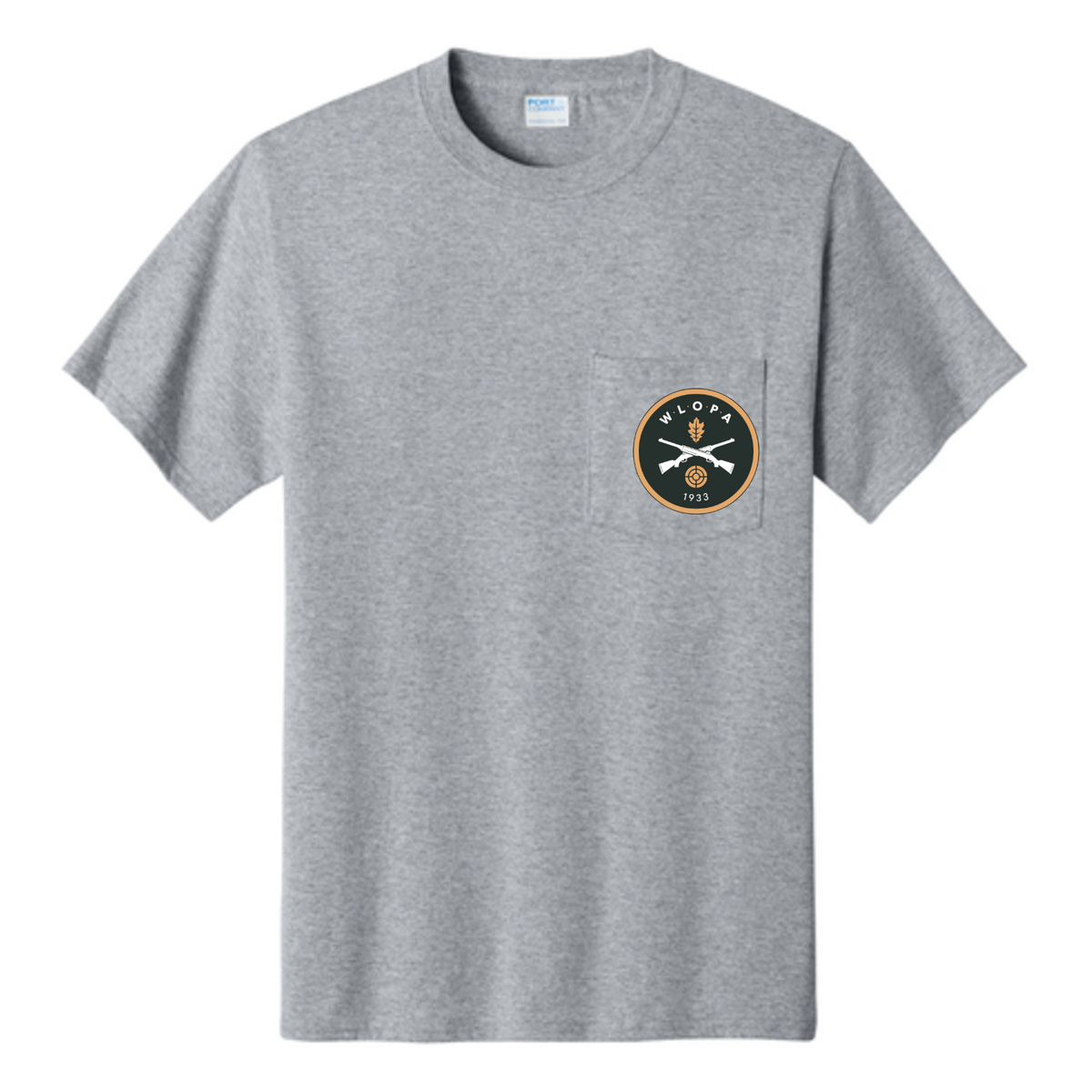 WLOPA Gun Club: PC61P Port & Co Essential Pocket Tee
