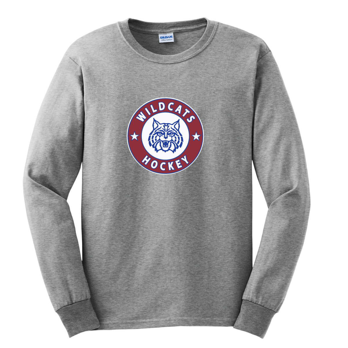 Wildcats Hockey Long Sleeve Cotton Tee