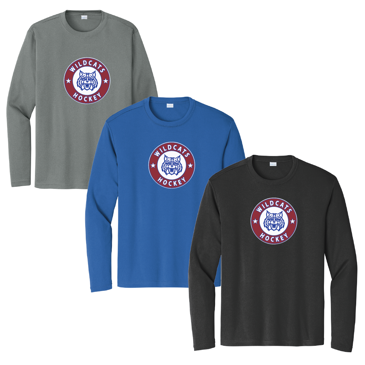 Wildcats Hockey Long Sleeve Moisture Tee