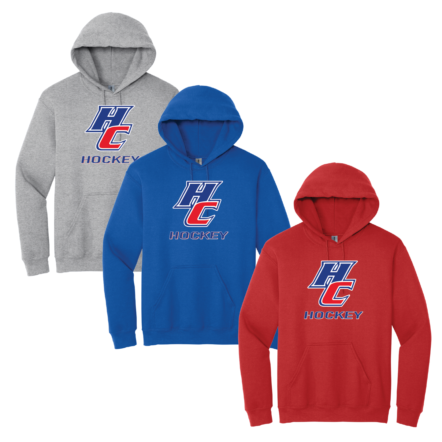 HC Hockey Sweatshirt: Gildan 50/50 Lightweight Full Front Logo