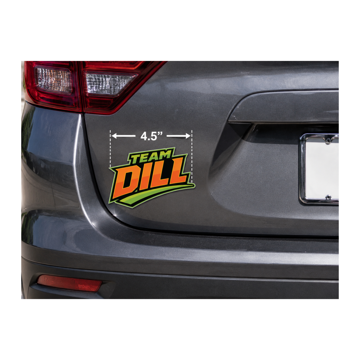 Team Dill: Fat Head Removable Sticker (4.5"x 3")