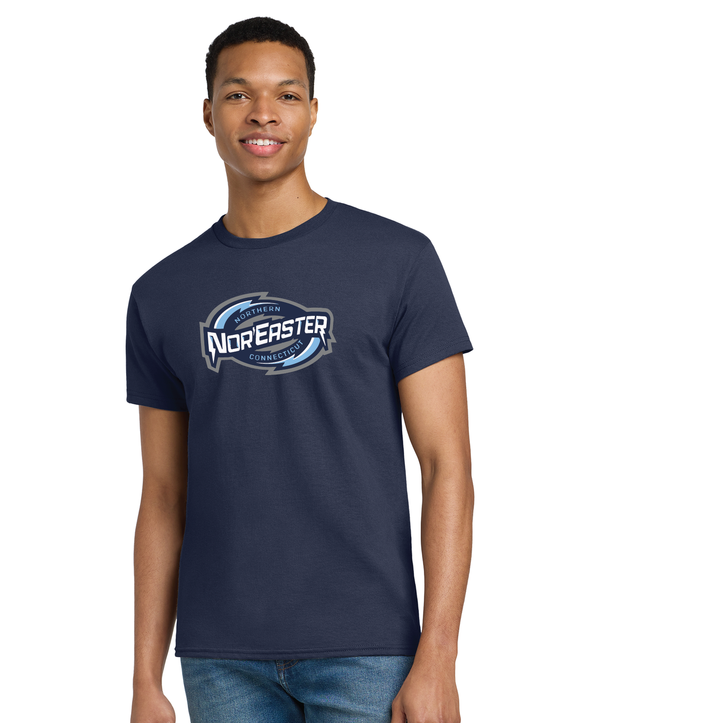 Noreaster Hockey: Cotton T-Shirt with Logo Youth & Adult Sizes