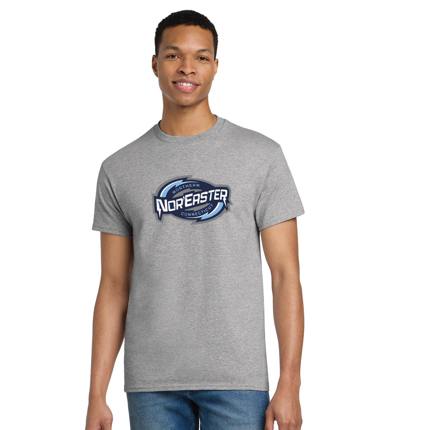 Noreaster Hockey: Cotton T-Shirt with Logo Youth & Adult Sizes