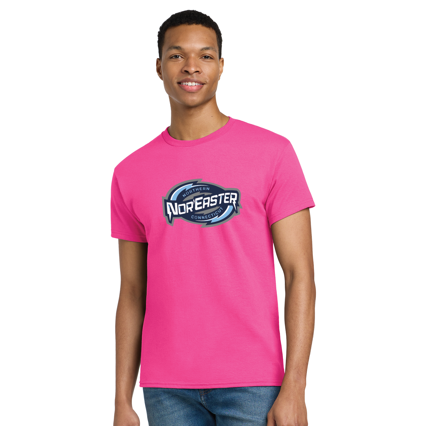 Noreaster Hockey: Cotton T-Shirt with Logo Youth & Adult Sizes