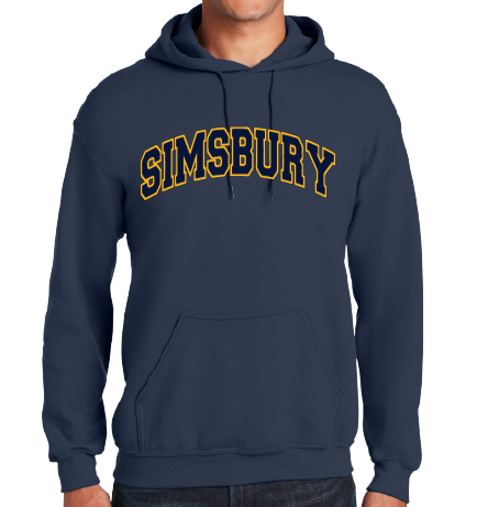 Hooded Sweatshirt Gildan 50/50: Simsbury Arched 2 Color